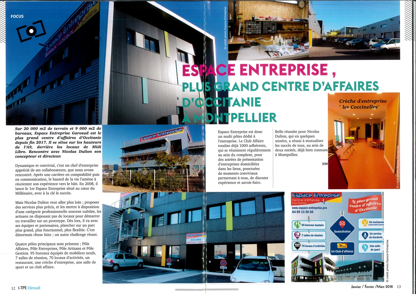 Espace Entreprise, plus grand centre d’affaires d’Occitanie à Montpellier — lecture locale 1